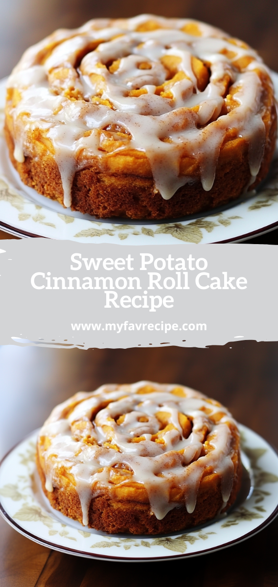 Sweet Potato Cinnamon Roll Cake Recipe