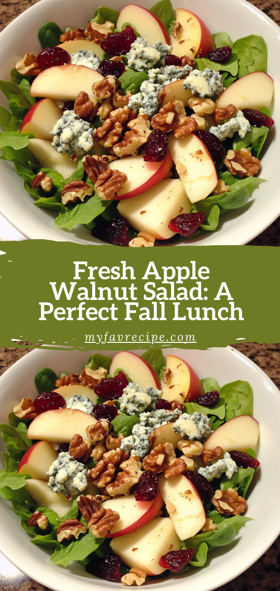 Fresh Apple Walnut Salad: A Perfect Fall Lunch