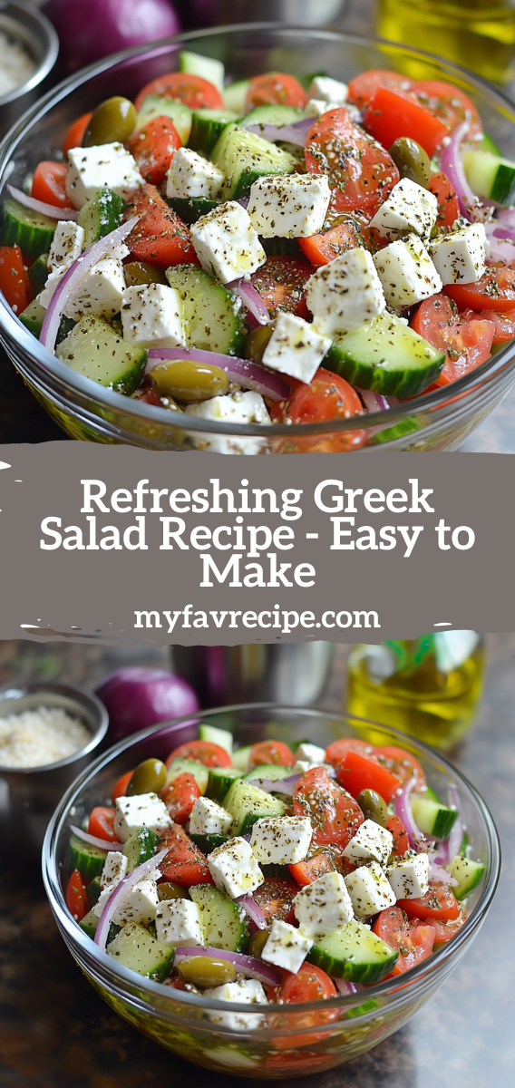 Refreshing Greek Salad Recipe - Easy to Make