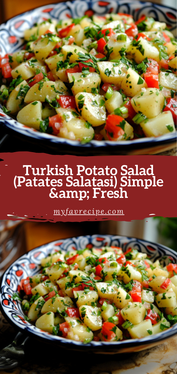 Turkish Potato Salad (Patates Salatasi) Simple