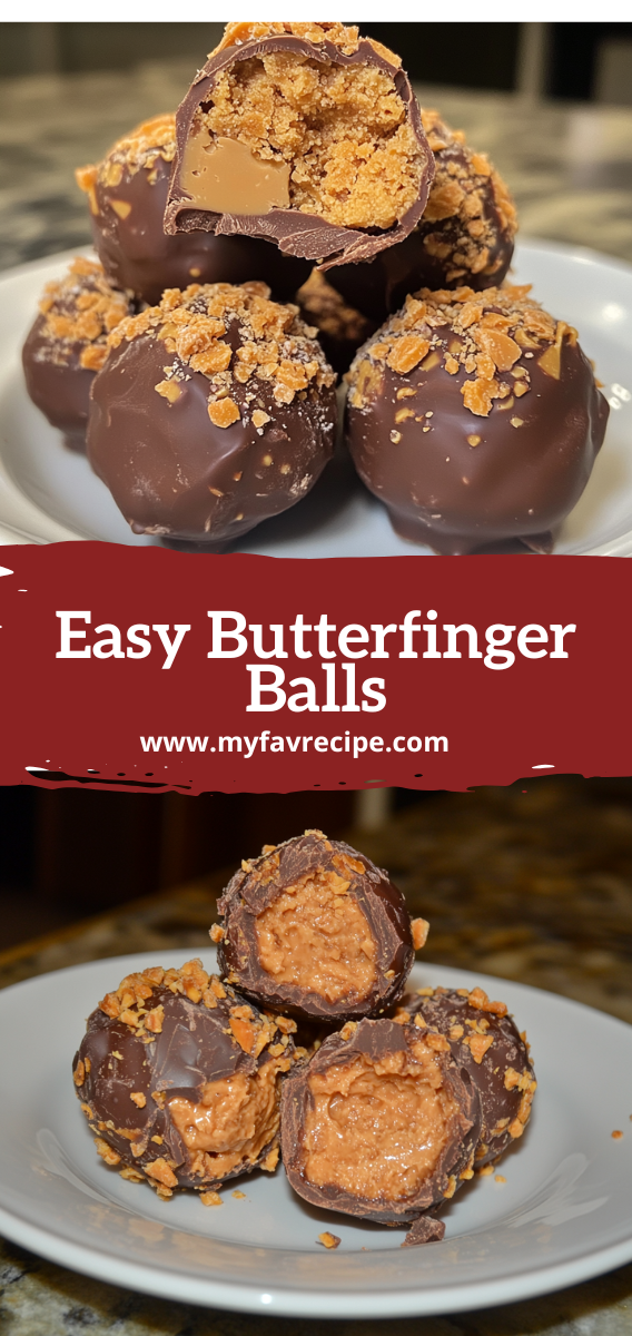 Homemade Easy Butterfinger Balls - No-Bake Candy Recipe