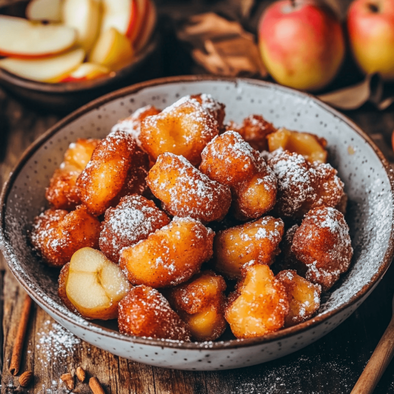 Apple Fritter Bites: Homemade Mini Donut Treats