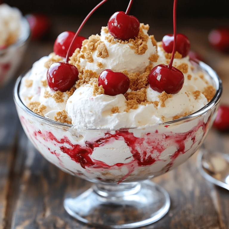 Dreamy Cherry Cheesecake Fluff: No-Bake Dessert