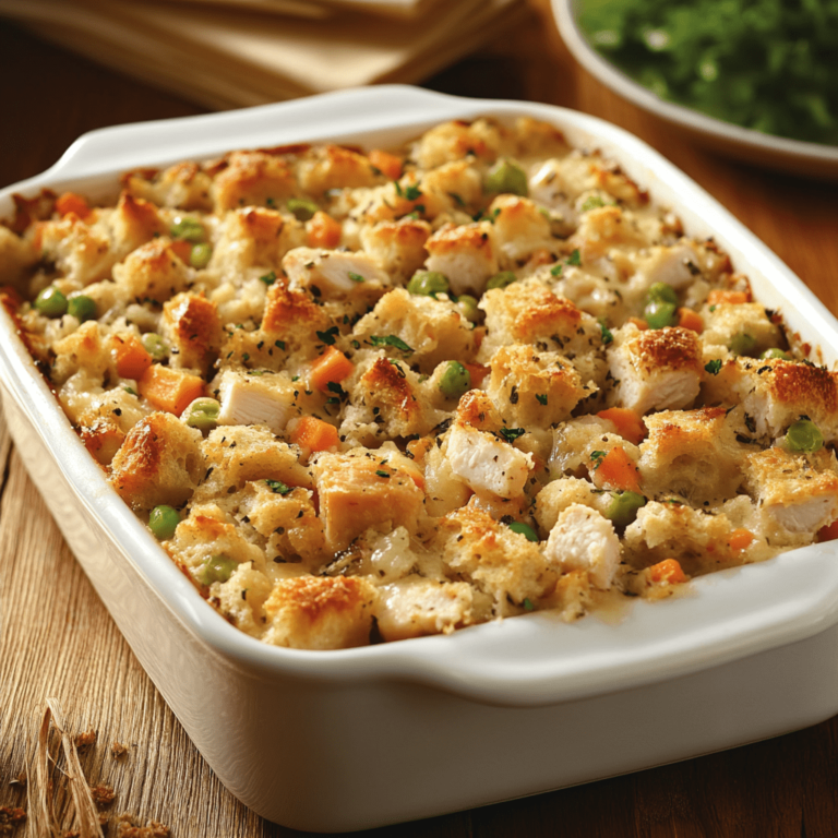 Easy Chicken and Stuffing Casserole: Comfort Food Classic