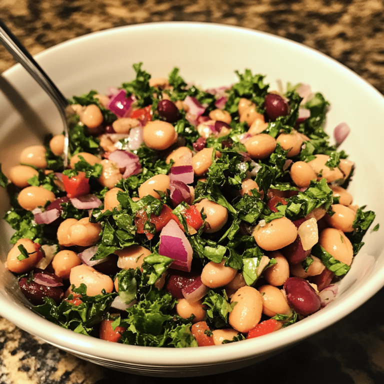 Herby Mixed Bean Salad – Cupful of Kale