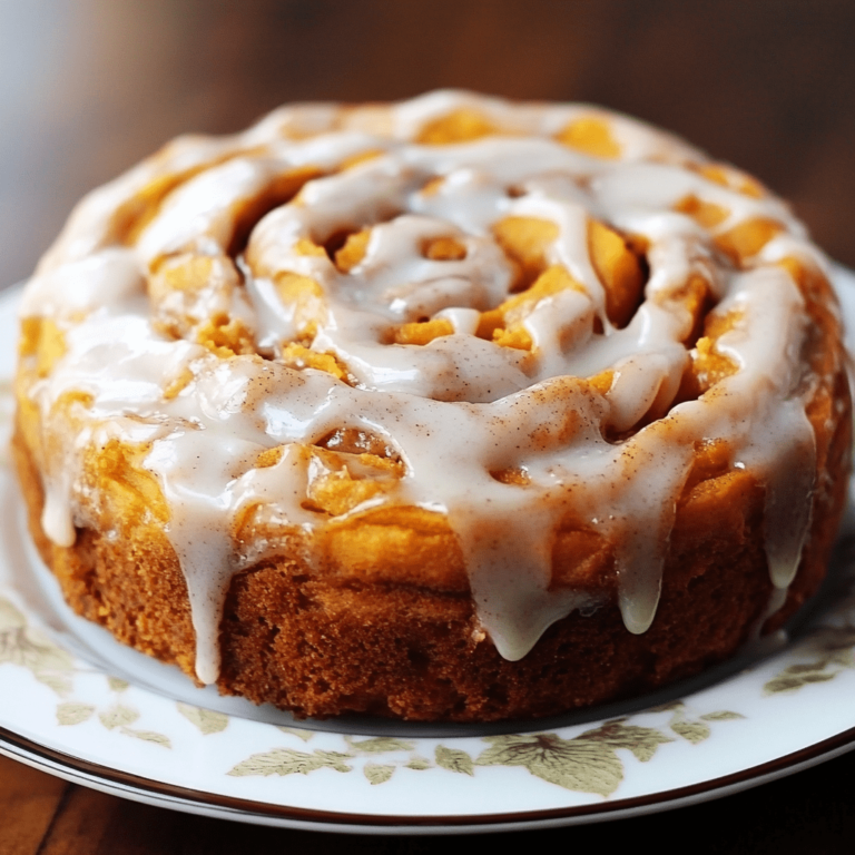 Sweet Potato Cinnamon Roll Cake Recipe