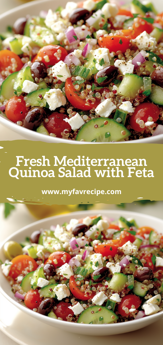 Fresh Mediterranean Quinoa Salad with Feta