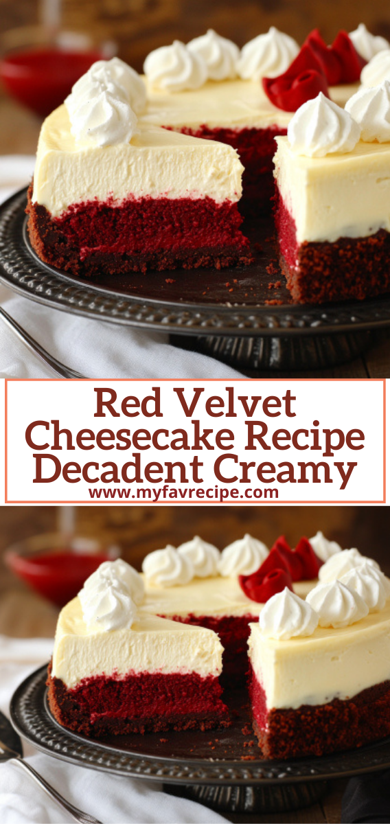 Red Velvet Cheesecake Recipe  Decadent Creamy