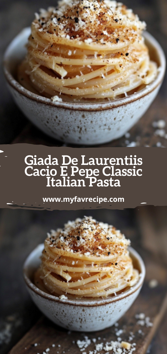 Giada De Laurentiis Cacio E Pepe Classic Italian Pasta