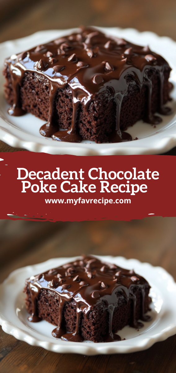 Decadent Chocolate Poke Cake Recipe  Easy  Rich