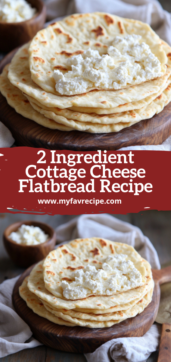 2 Ingredient Cottage Cheese Flatbread Recipe