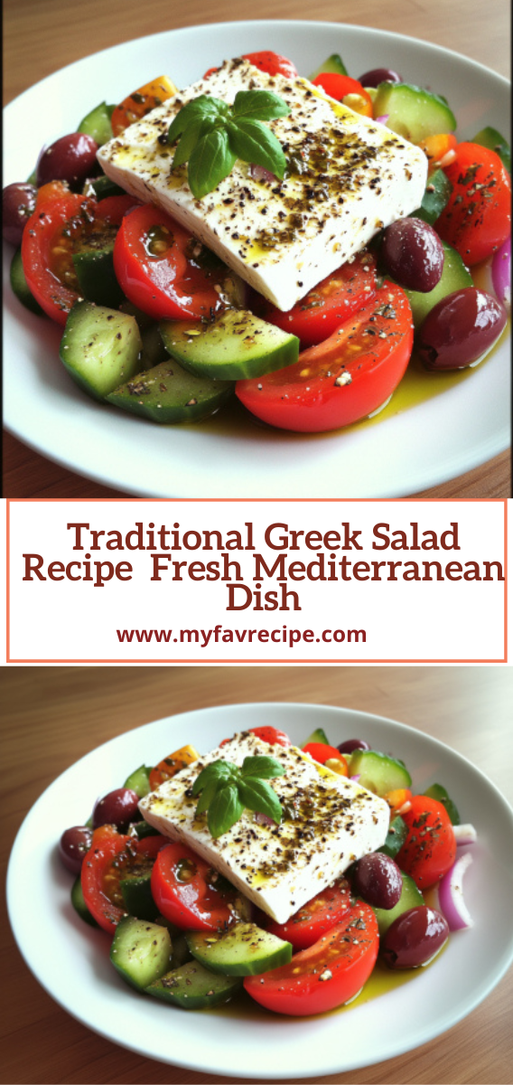 Traditional Greek Salad Recipe  Fresh Mediterranean Dish