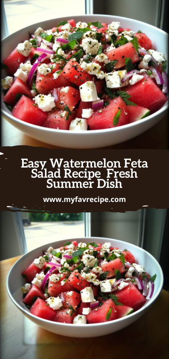 Easy Watermelon Feta Salad Recipe | Fresh Summer Dish