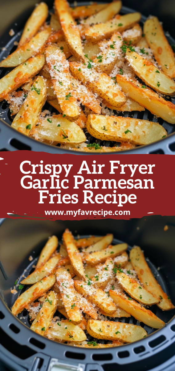 Crispy Air Fryer Garlic Parmesan Fries Recipe