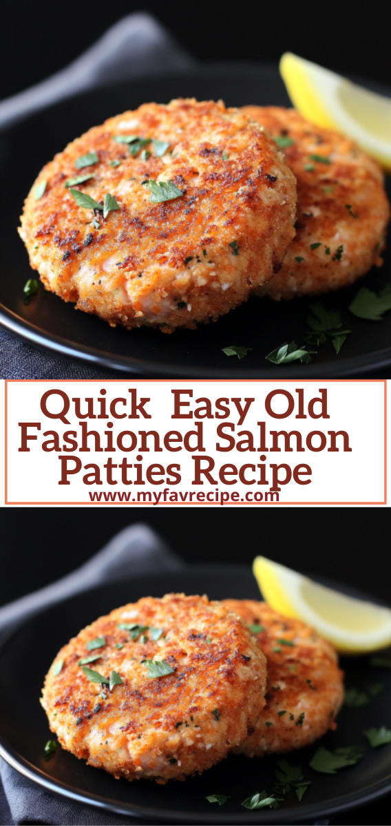 Quick  Easy Old Fashioned Salmon Patties Recipe