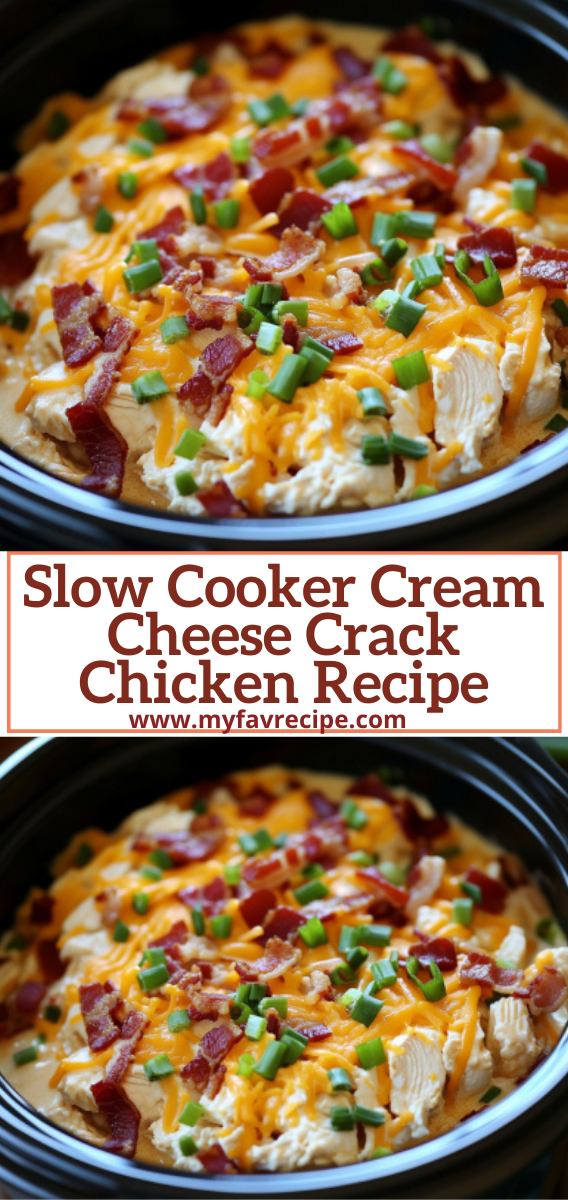 Slow Cooker Cream Cheese Crack Chicken Recipe