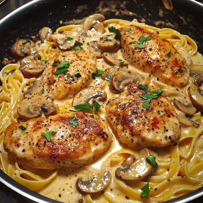 Creamy Chicken Marsala Pasta A Classic Italian Favorite