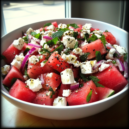 Easy Watermelon Feta Salad Recipe | Fresh Summer Dish