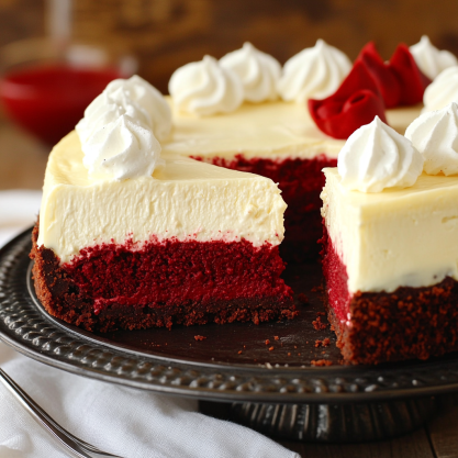 Red Velvet Cheesecake Recipe  Decadent Creamy