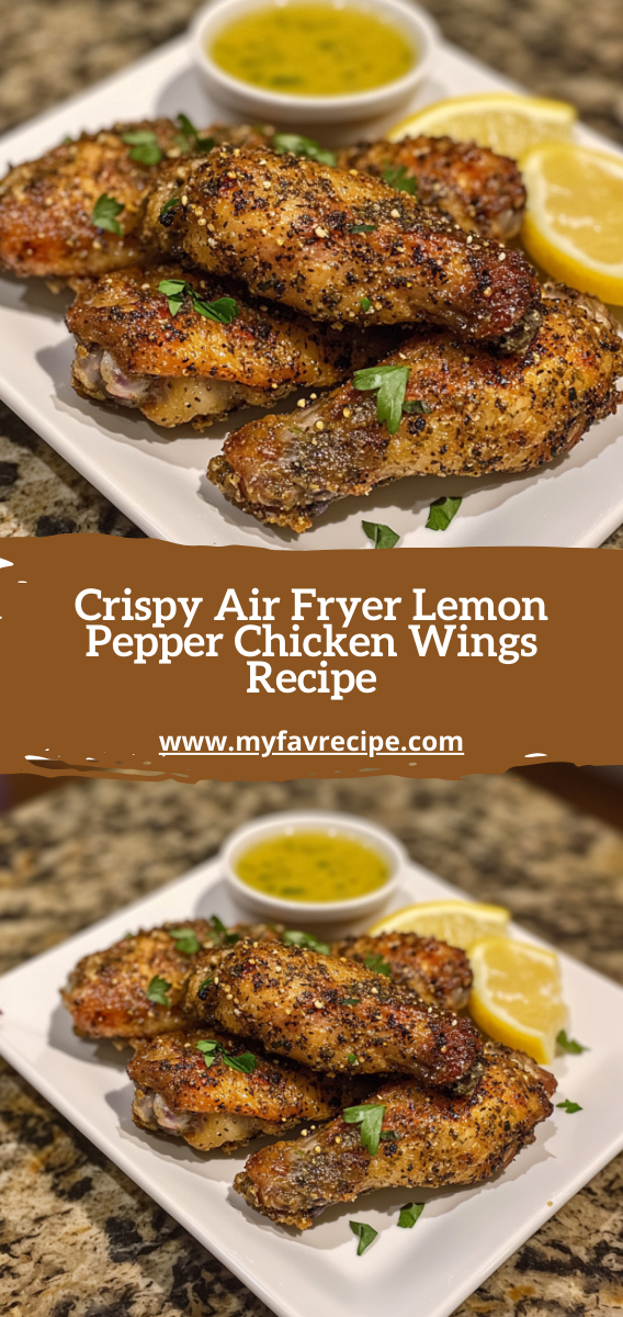 Crispy Air Fryer Lemon Pepper Chicken Wings Recipe