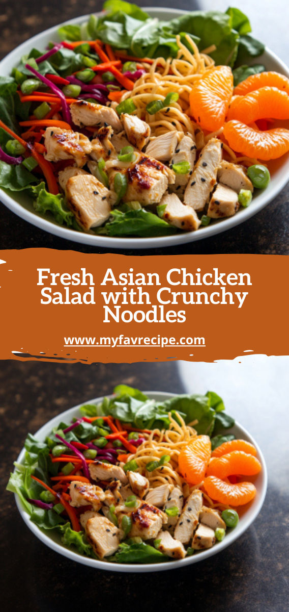 Fresh Asian Chicken Salad with Crunchy Noodles