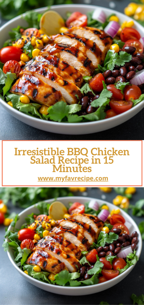 Irresistible BBQ Chicken Salad Recipe in 15 Minutes