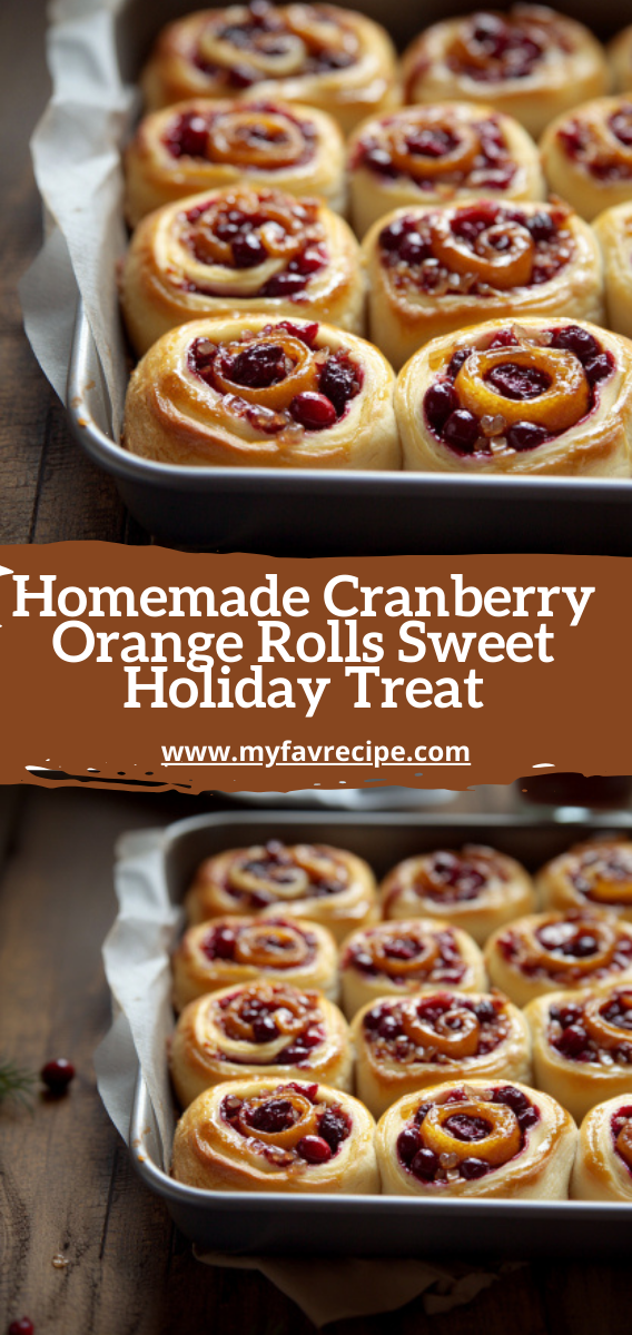 Homemade Cranberry Orange Rolls Sweet Holiday Treat