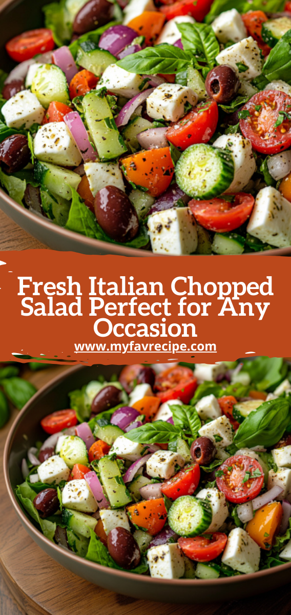 Fresh Italian Chopped Salad Perfect for Any Occasion