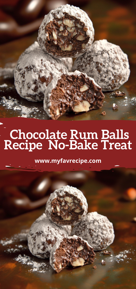 Easy Homemade Chocolate Rum Balls Recipe  No-Bake Treat