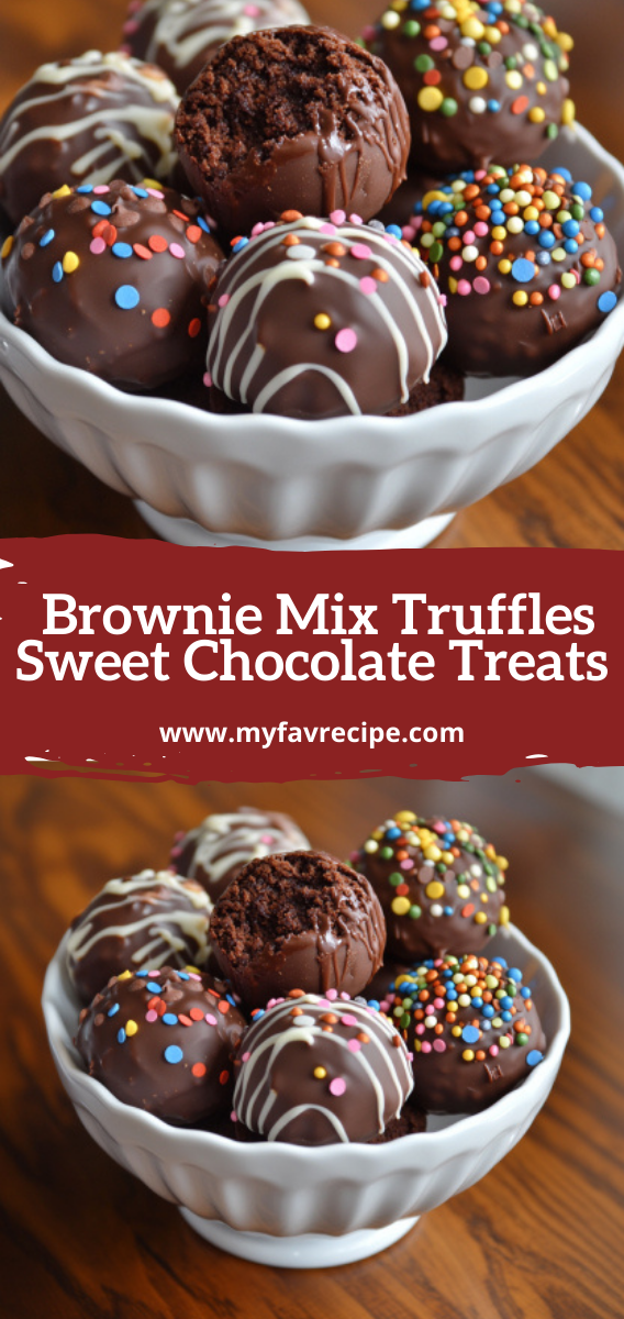 Easy Brownie Mix Truffles Recipe  Sweet Chocolate Treats