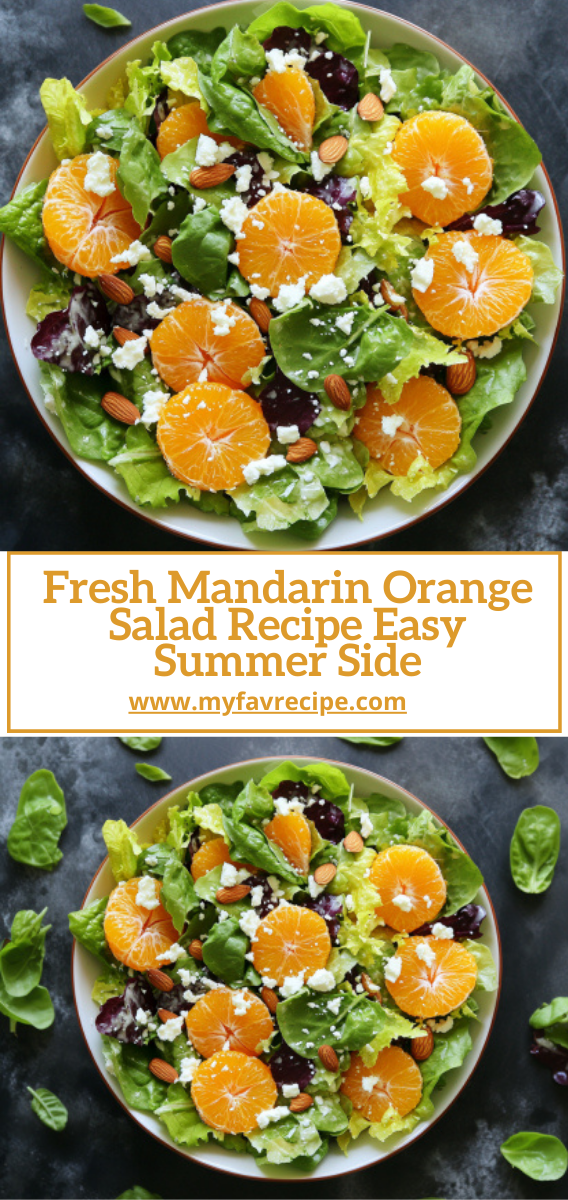 Fresh Mandarin Orange Salad Recipe Easy Summer Side