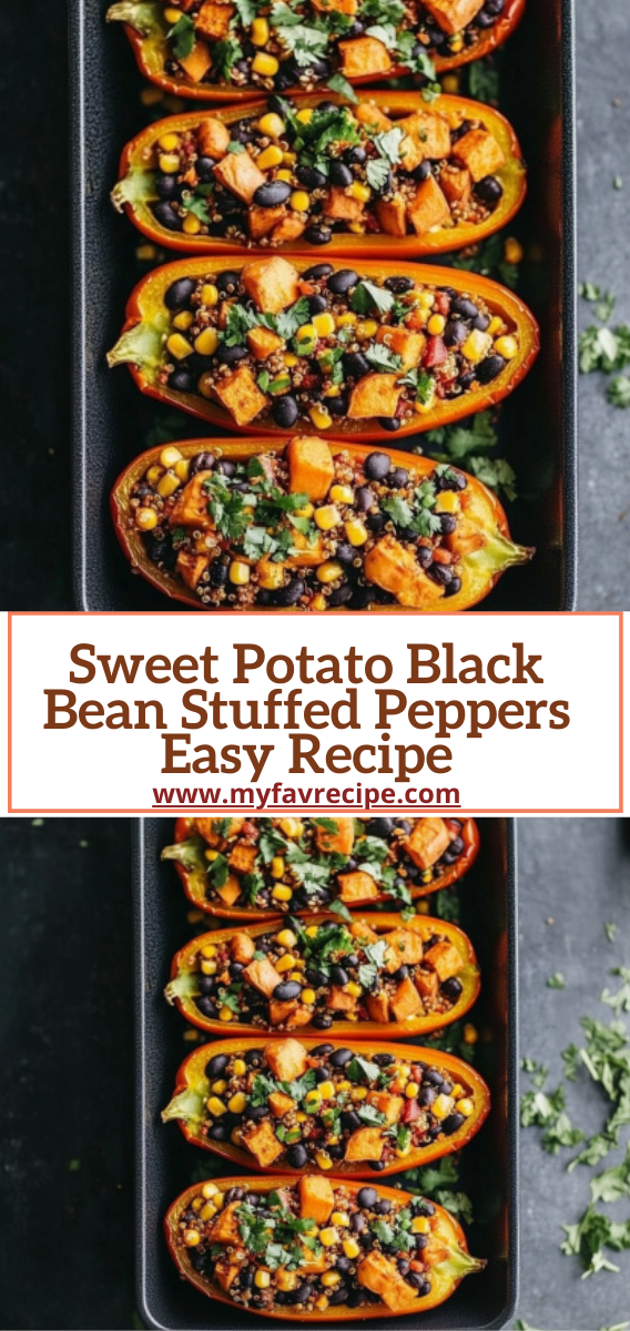 Sweet Potato Black Bean Stuffed Peppers Easy Recipe