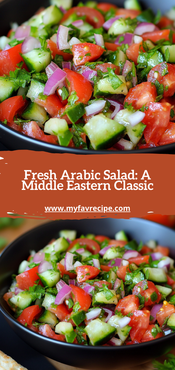 Fresh Arabic Salad: A Middle Eastern Classic