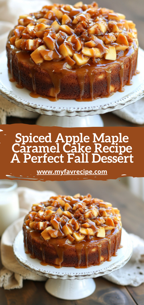 Spiced Apple Maple Caramel Cake Recipe A Perfect Fall Dessert