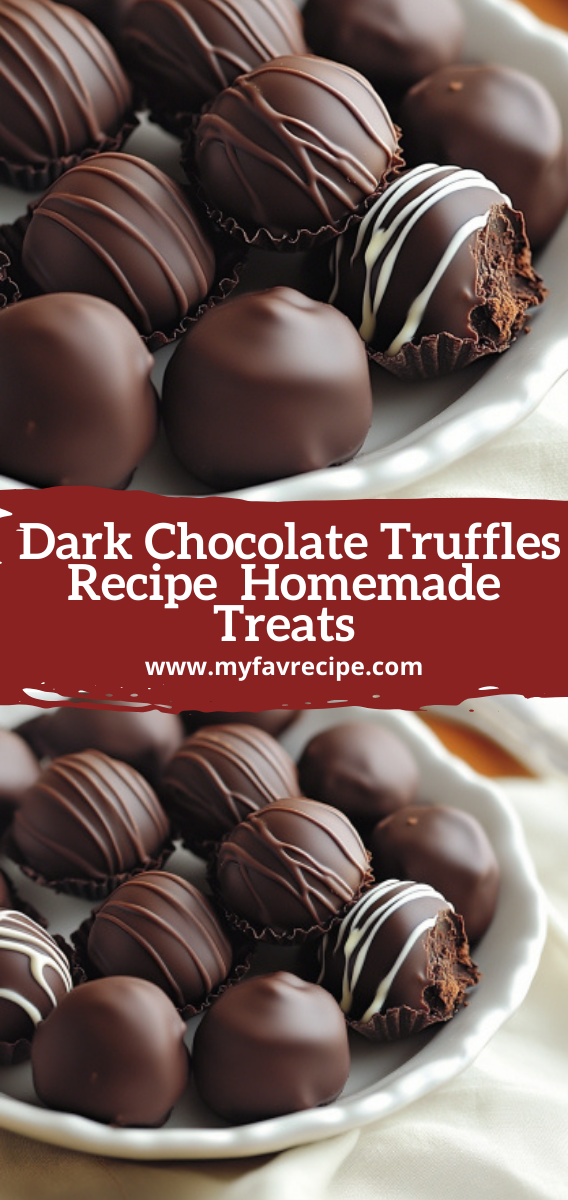 Easy Dark Chocolate Truffles Recipe  Homemade Treats