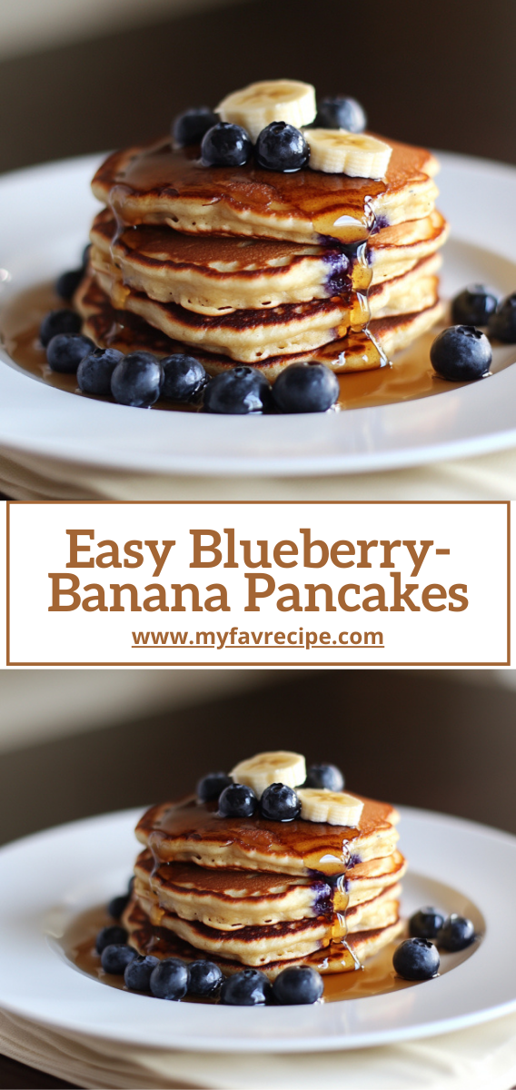 Easy Blueberry-Banana Pancakes