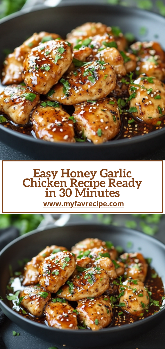 Easy Honey Garlic Chicken Recipe Ready in 30 Minutes