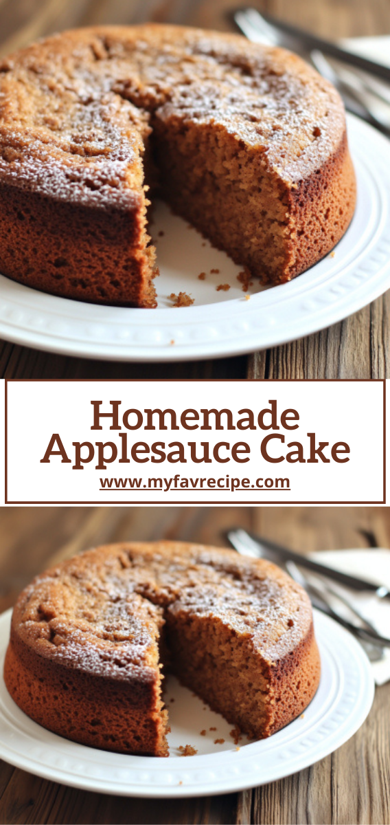 Homemade Applesauce Cake