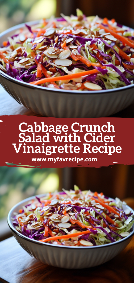 Cabbage Crunch Salad with Cider Vinaigrette Recipe