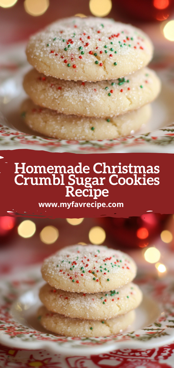 Homemade Christmas Crumbl Sugar Cookies Recipe