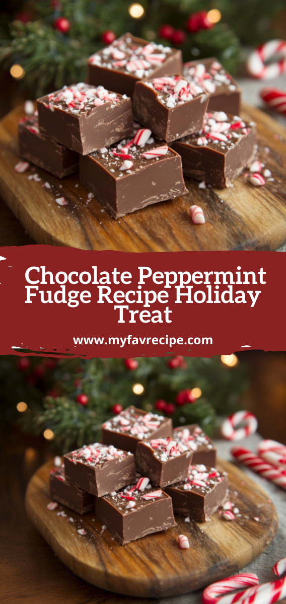 Easy Chocolate Peppermint Fudge Recipe Holiday Treat