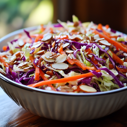 Cabbage Crunch Salad with Cider Vinaigrette Recipe