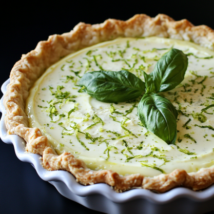 Creamy Lime Basil Pie A Fresh Summer Dessert