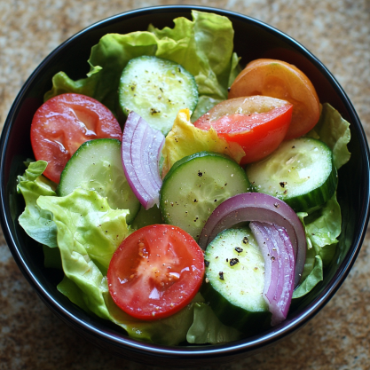 Fresh Simple Green Salad Ready in 10 Minutes