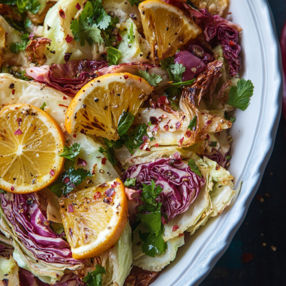 Roasted Cabbage Salad with Citrus Vinaigrette A Fresh Take on Healthy Eating