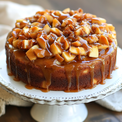 Spiced Apple Maple Caramel Cake Recipe A Perfect Fall Dessert