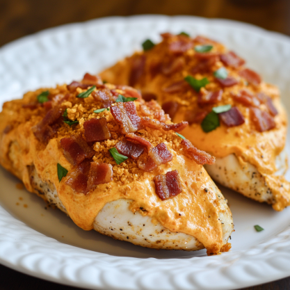 Stuffed Doritos Chicken with Cream Cheese and Bacon