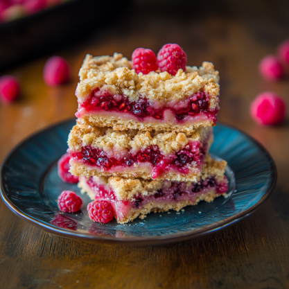 Sweet and Buttery Raspberry Crumble Bars  Easy Recipe