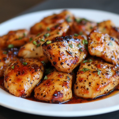 Sweet and Spicy Honey Pepper Chicken Recipe