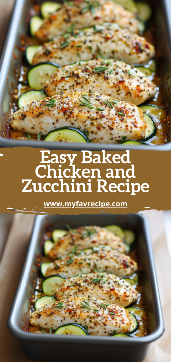 Easy Baked Chicken and Zucchini Recipe